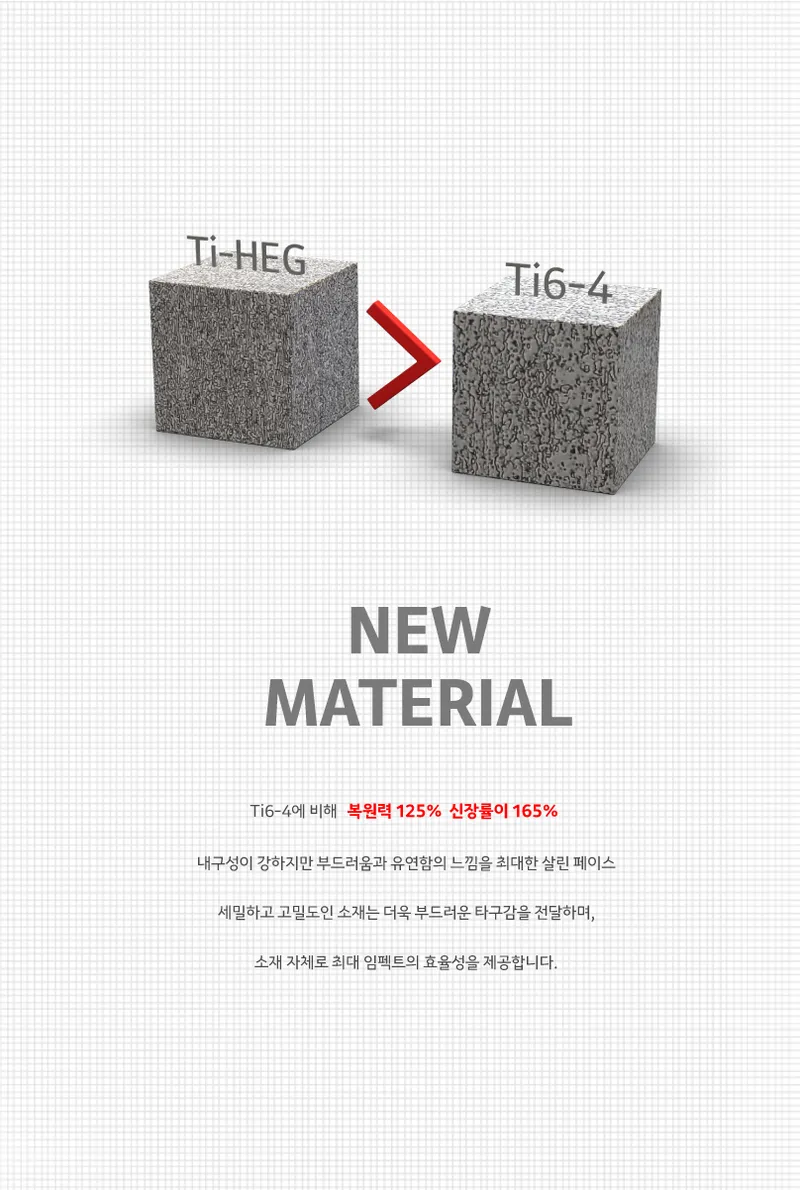 MODEL01 DRIVER — 신소재 Ti-HEG · 페이스 구조
