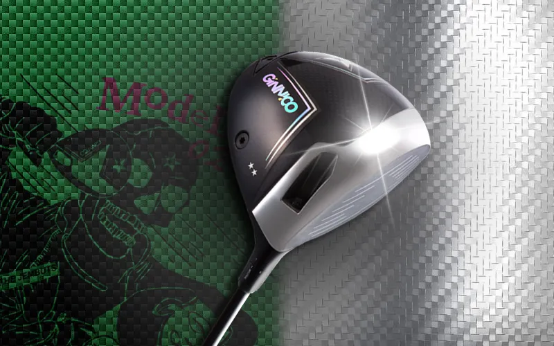 MODEL02C DRIVER — 티타늄 페이스 × 전체 카본 바디의 구조